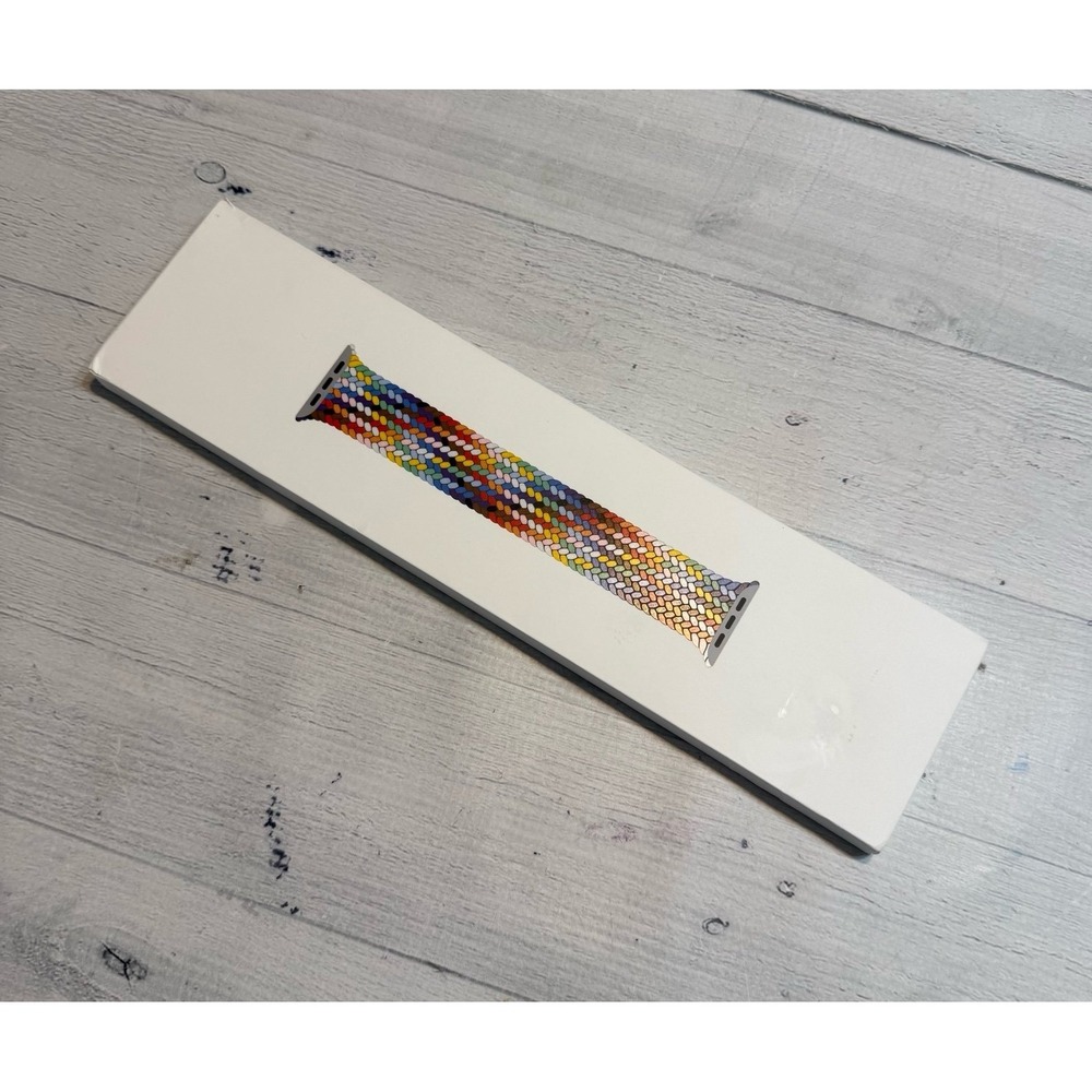 Apple Watch 40mm Pride Edition rainbow braided solo loop size 5 NEW